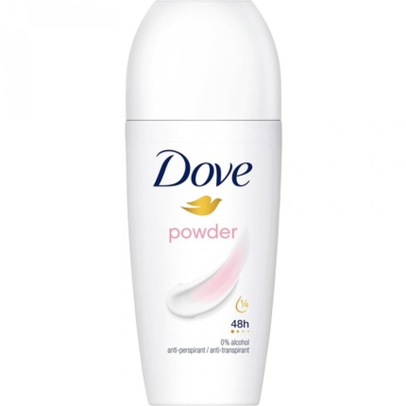 Dove Powder Anti-Perspirant Roll On Deodorant with ¼ Moisturising Cream 50ml