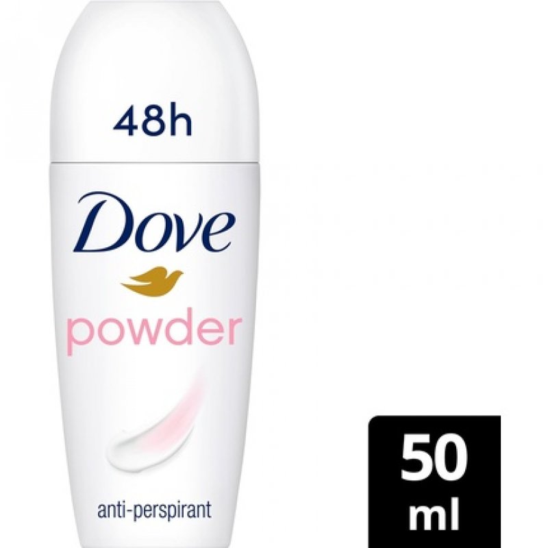 Dove Powder Anti-Perspirant Roll On Deodorant with ¼ Moisturising Cream 50ml