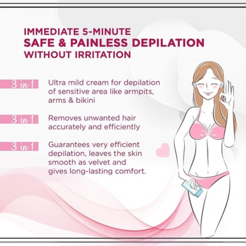 Eveline Ultra Mild Depilatory Cream 3in1