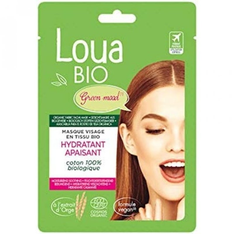 Loua Bio Moisturizing and Soothing Organic Fabric Face Mask 15ml