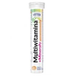 Vitter Blue Multivitamin Minerals Orange Flavor 20 Effervescent Tablets