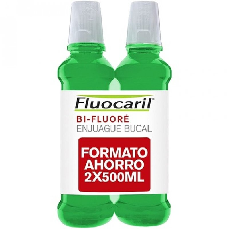 Fluocaril Colut Bi-Fluore Mouthwash 500ml - Pack of 2