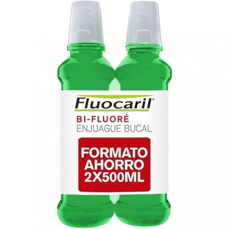 Fluocaril Colut Bi-Fluore Mouthwash 500ml - Pack of 2