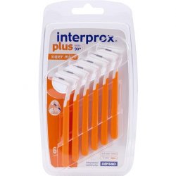 Interprox 0.5mm Orange Super Micro Plus Interproximal Brush 6 Count