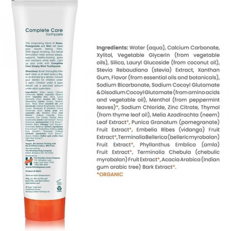 Himalaya Botanique Simply Mint Complete Care Toothpaste 150g
