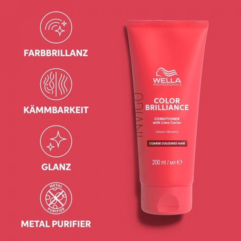Wella Professionals Invigo Color Brilliance Conditioner for Coarse Hair 200ml
