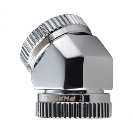 PHANTEKS Glacier Hard-Tube Adapter 2x 16mm 45 Grad Chrome