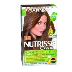 Garnier Nutrisse Permanent Hair Color with Nourishing Fruit Oils 8 Week Coloration Ultra Cream Tint 64 Light Amber
