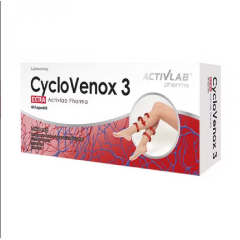 Cyclovenox Circulation 60 Capsules for Heavy Restless Legs and Veins