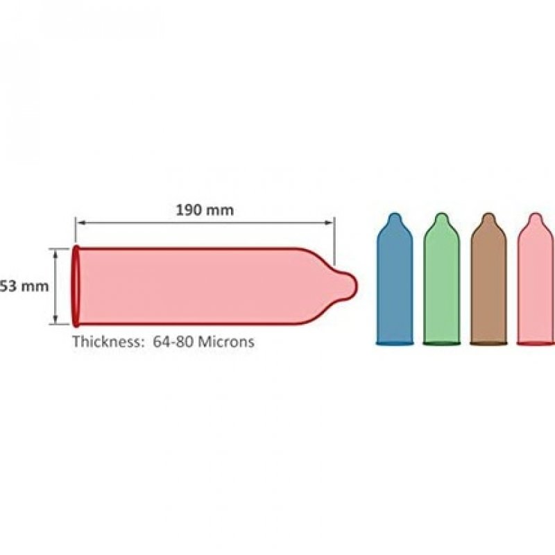 Pasante Taste Flavored Condoms for Oral Sex Blueberry Strawberry Mint Chocolate 144 Pieces