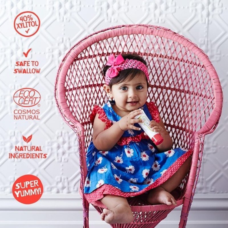 Jack N' Jill Kids Natural Toothpaste Helps Soothe Gums and Fight Tooth Decay 50g Raspberry