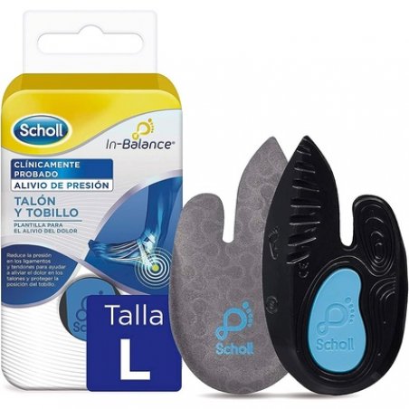 Scholl in-Balance Biomechanical Insoles for Heel and Ankle Pain Relief Size L Blue - Pack of 2