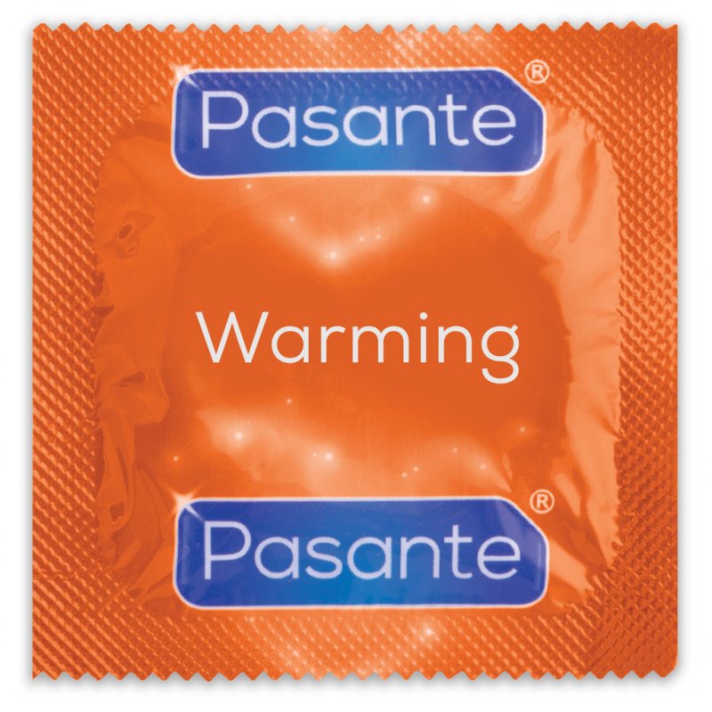 Pasante Climax Special Condoms - 6 Warming Condoms, 6 Cooling Condoms with Ribs