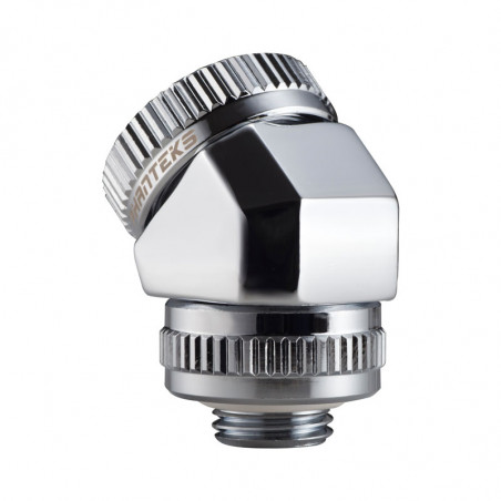 PHANTEKS Glacier Rotary Hard-Tube Fitting 16mm 45 Grad G1/4 chrome