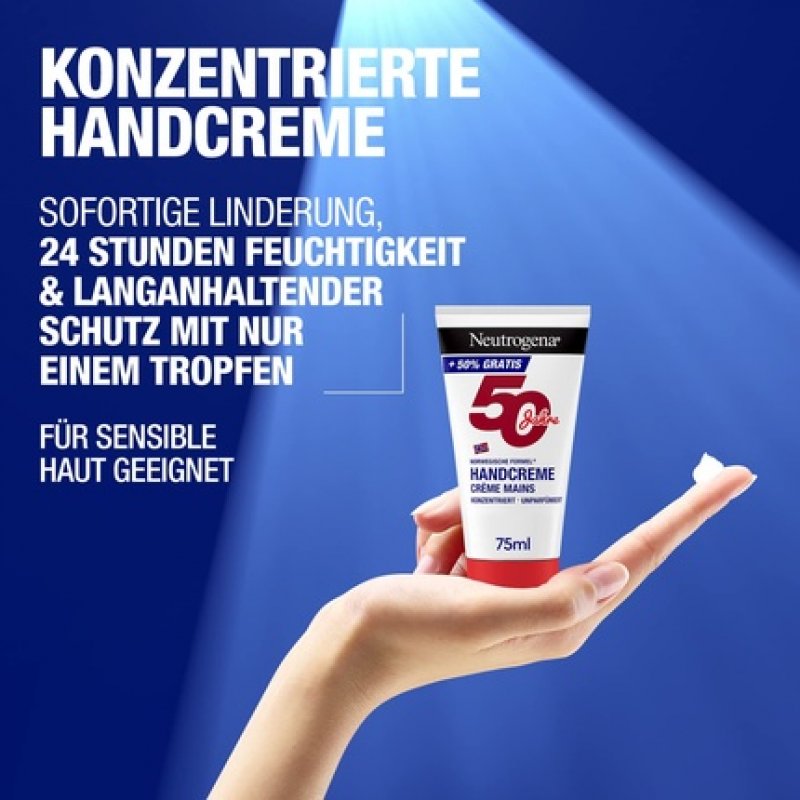 Neutrogena Concentrated Unscented Hand Cream 75ml