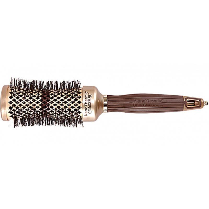 Olivia Garden NanoThermic Contour Adult Round hairbrush Bronze 1 pc(s)