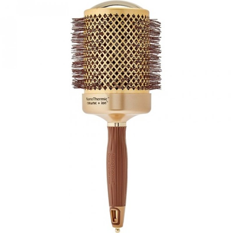 Olivia Garden Nano Thermic Hairbrush NT-82 82/105mm Brown 1 Count
