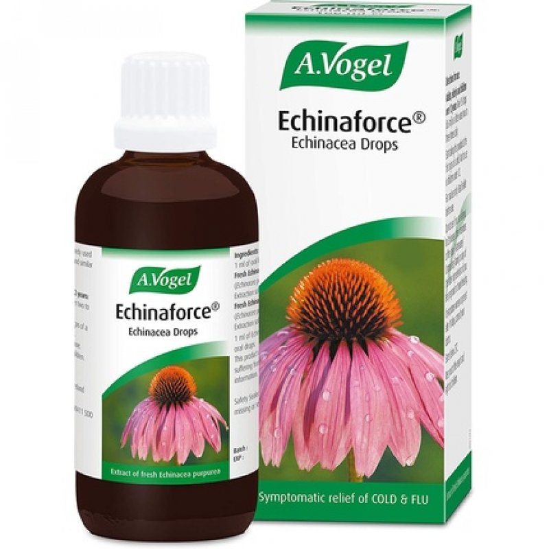 A.Vogel Echinaforce Echinacea Drops Relieves Cold & Flu Symptoms by Strengthening The Immune System 100ml