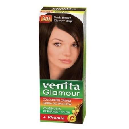 Venita Glamour Hair Color 3/0 Dark Brown