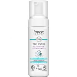 lavera basis sensitiv Cleansing Foam with Organic Aloe Vera and Almond Oil 150ml