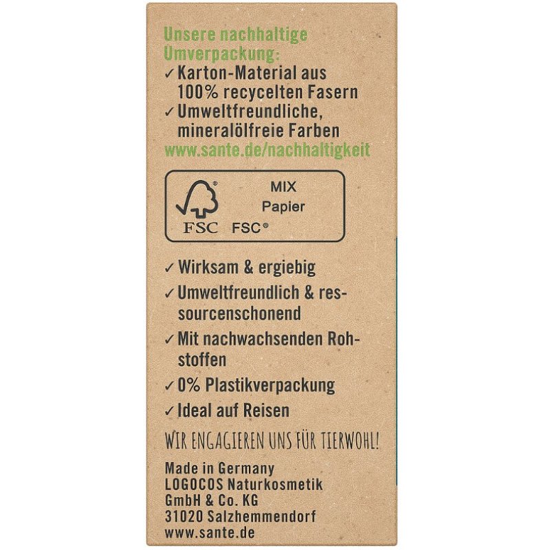 SANTE J0207100 savon Savon en pain 80 g 1 pièce(s)