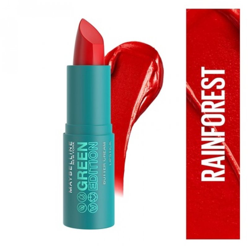 Maybelline New York Green Edition Buttercream Lipstick 005 Rainforest 3.4g