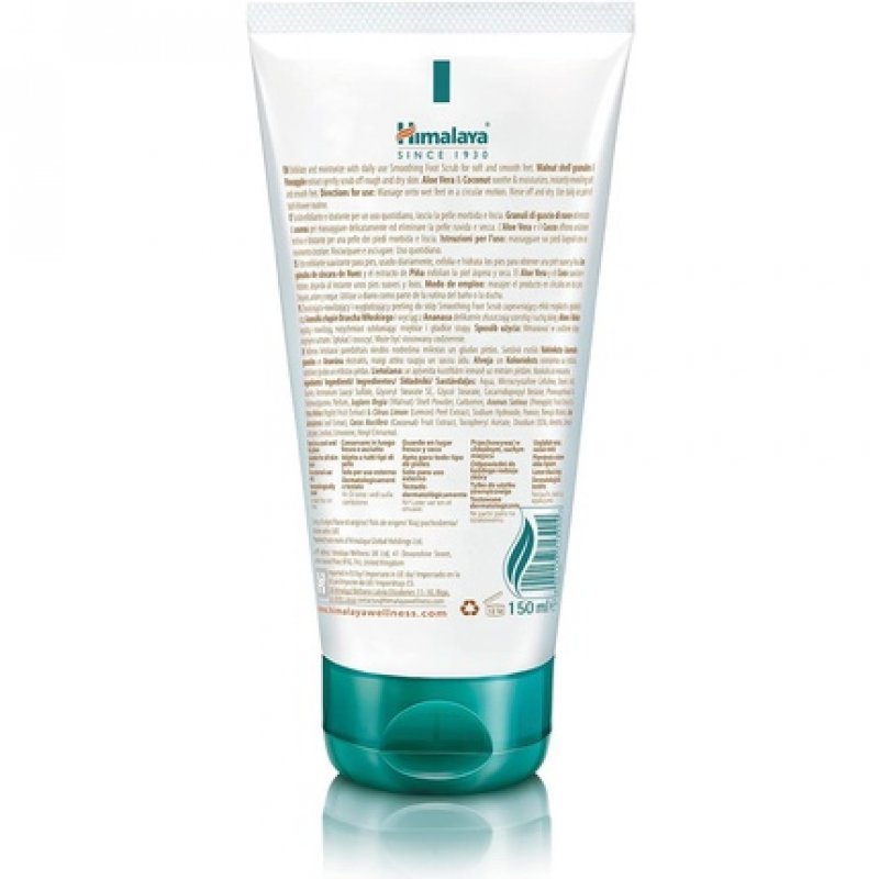 Himalaya Herbals Smoothing Foot Scrub with Walnut, Coconut, Pineapple and Aloe Vera 150ml