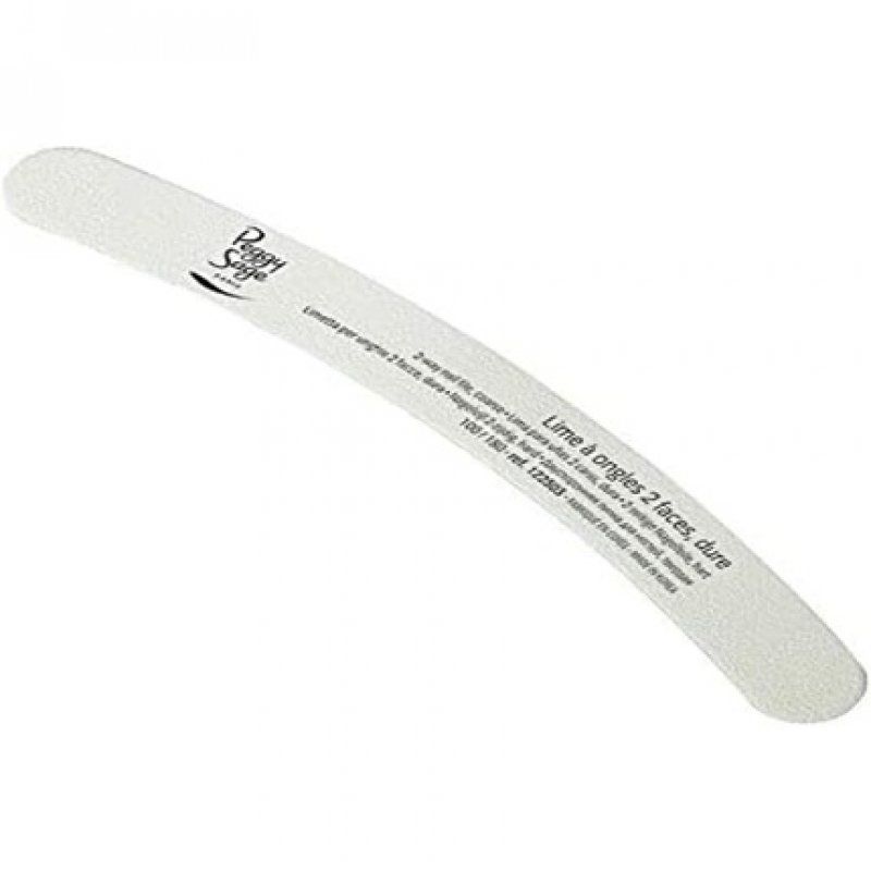 100/180 122503 Nail File 2 Sided Hard Shape Banana White