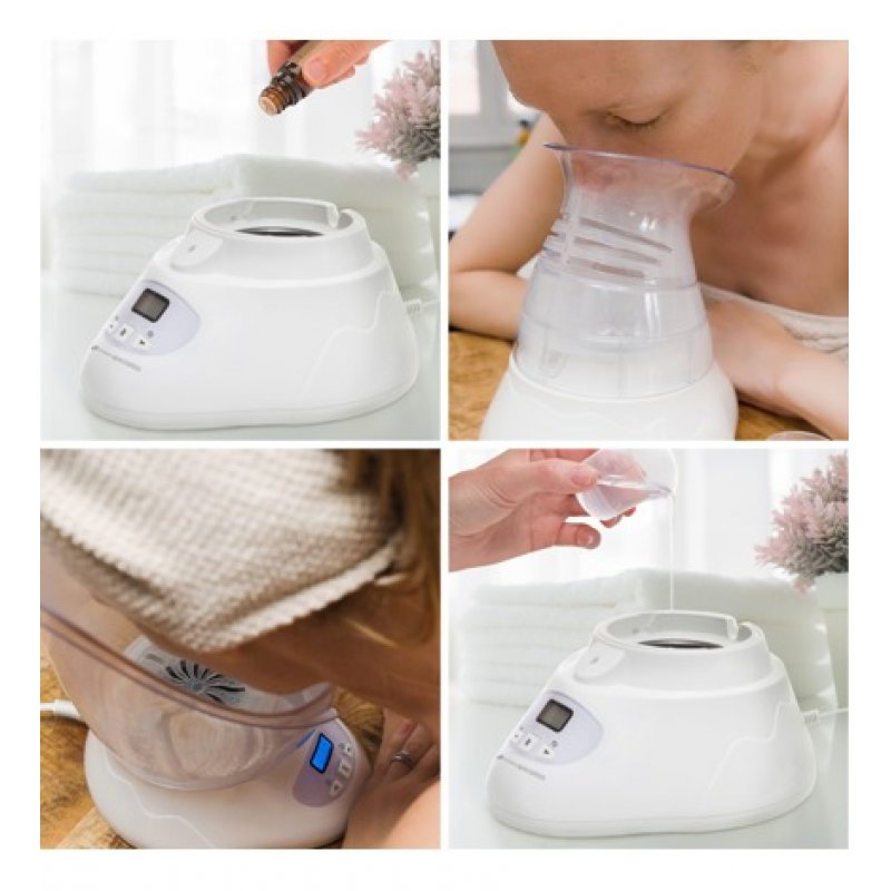 Rio FSTE2 facial sauna Transparent, White