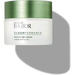 DOCTOR BABOR CLEANFORMANCE CBD Face Cream for Stressed and Damaged Skin with Cannabidiol Vegan Formula Phyto CBD Cream