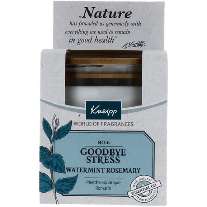 Kneipp Home Fragrances No.6 Goodbye Stress Kaars Watermint Rosemary 145gr