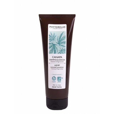 Phytorelax Laboratories Shower shampoo hydrating & regenerating – hemp 250 ml