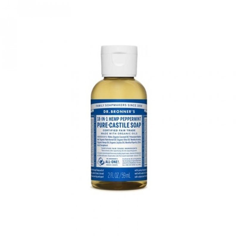 Dr. Bronner's Peppermint Liquid Soap 60ml