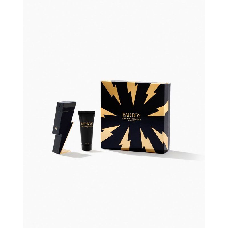Carolina Herrera Bad Boy 2 Piece Gift Set: Eau De Toilette 100ml - Shower Gel 100ml