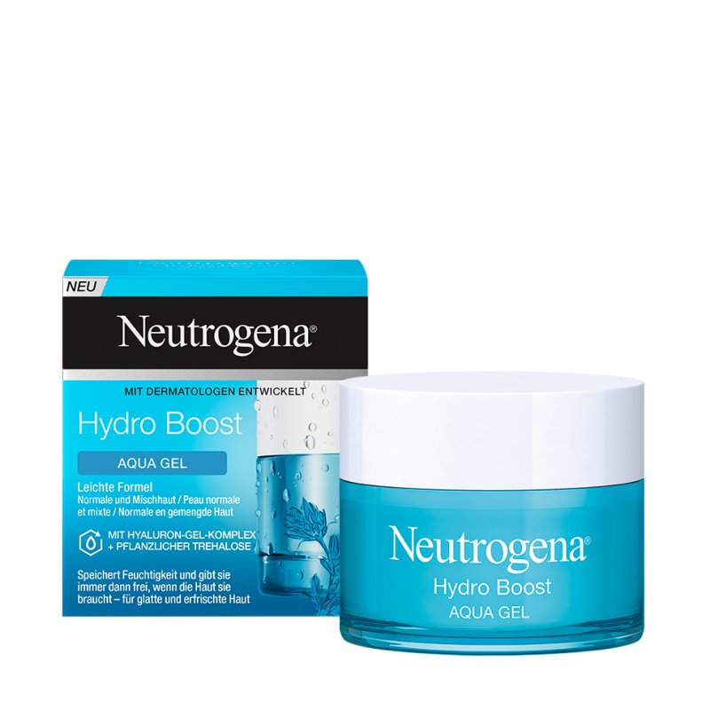 Neutrogena Hydro Boost Face Cream Aqua Gel with Hyaluronic Oil Free for Normal and Combination Skin 50ml