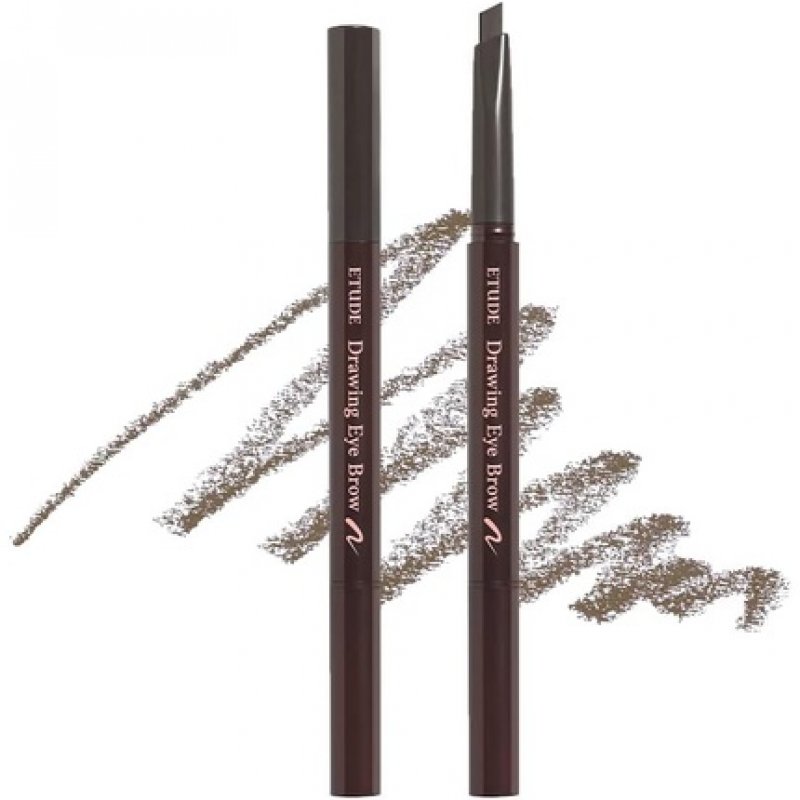 Etude House Drawing Eye Brow 2 Gray Brown 21AD Long-Lasting Eyebrow Pencil for Soft Textured Natural Daily Look