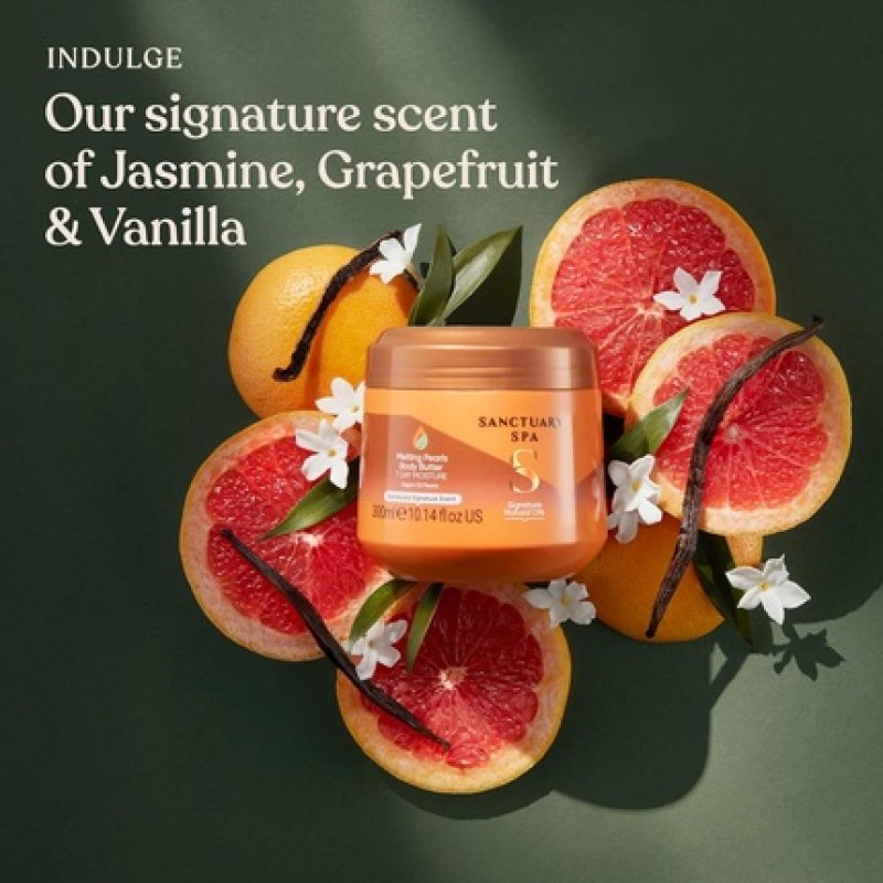 Sanctuary Spa Melting Pearl Body Butter with Shea Butter and Argan Oil 300g