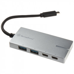 Silverstone SST-EP09C USB 3.1-C -Port - silber
