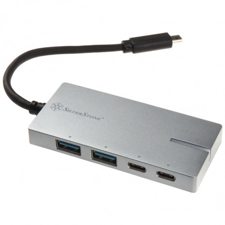 Silverstone SST-EP09C USB 3.1-C -Port - silber