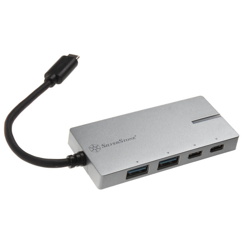 Silverstone SST-EP09C USB 3.1-C -Port - silber