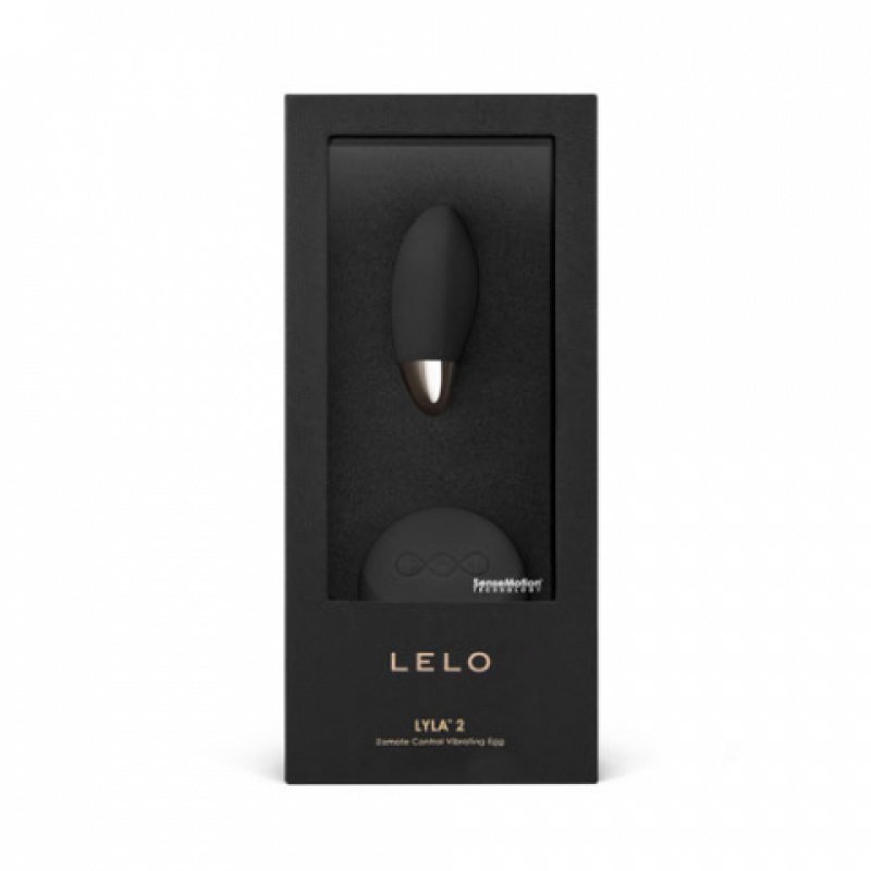 LELO LYLA 2 Black Ball Massager for Women Silicone Handheld Massage Toy with SenseMotion Technology and Remote Control