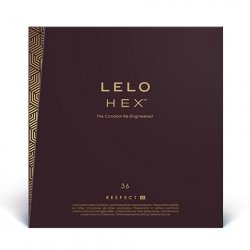 LELO HEX Respect Condoms XXL Size Luxurious Condoms with a Hexagonal Structure Thin But Strong Latex Condom for