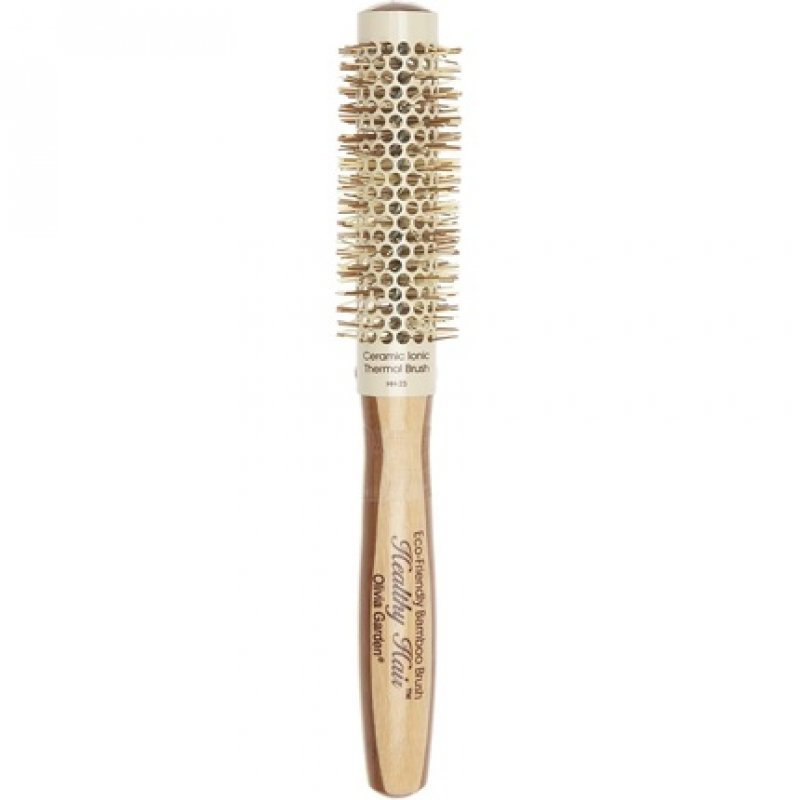 Olivia Garden Bamboo Touch Brush Eco-conscious Round Bamboo and Ceramic Thermal Blowout Hair Brush 23mm
