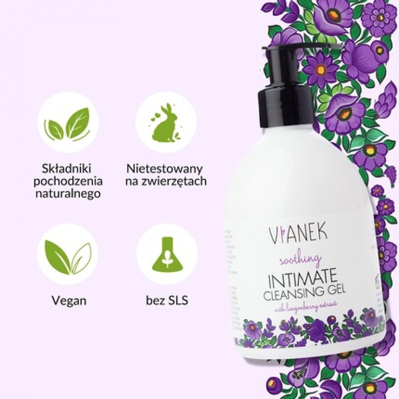 Sylveco Vianek Soothing Intimate Hygiene Gel with Cowberry Leaves 300ml