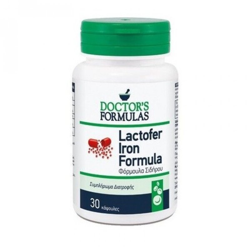 Doctor's Formulas Lactofer Iron Formula Microencapsulated Iron 30 Capsules