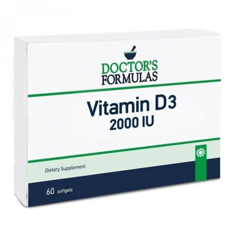 Doctor's Formulas Vitamin D3 2000 IU for Healthy Bones, Muscles and Teeth