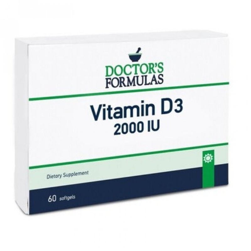 Doctor's Formulas Vitamin D3 2000 IU for Healthy Bones, Muscles and Teeth
