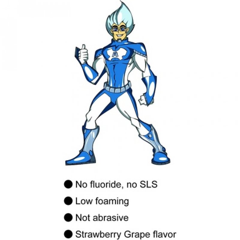 APADENT KIDS Remineralizing Nano-Hydroxyapatite Toothpaste with Xylitol and Low-Foaming Formula 60g Strawberry-Grape