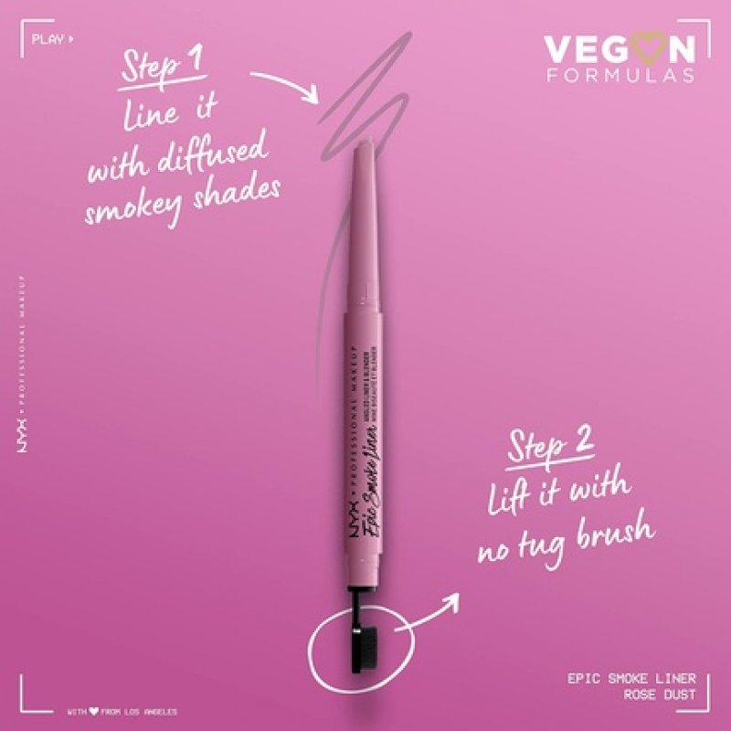 NYX Professional Makeup Epic Smoke Liner Vegan Smokey Eyeliner Rose Dust Soft Rosy Lavender