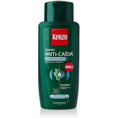 Kerzo - Anti Hair Loss Shampoo - Refreshing - For Oily Hair In The Situation